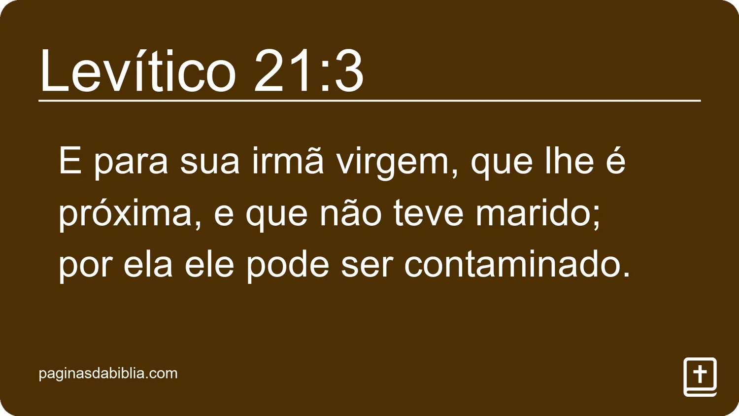 Levítico 21:3