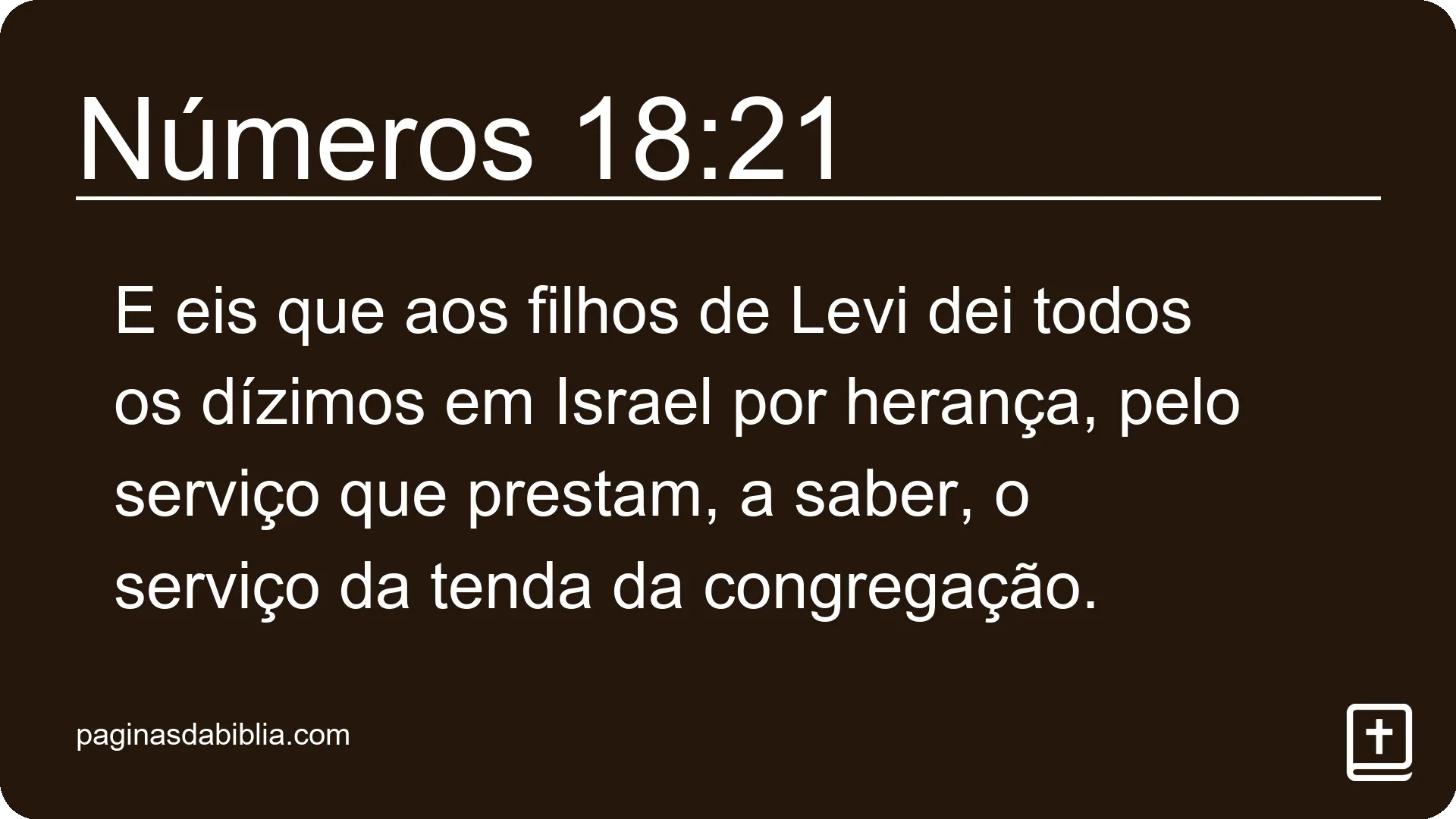 Números 18:21