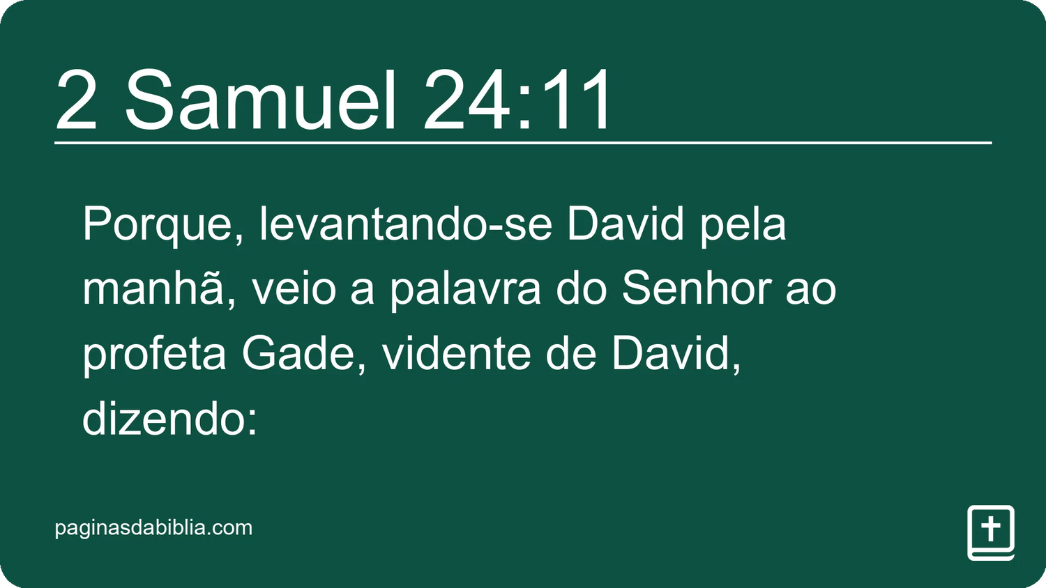 2 Samuel 24:11