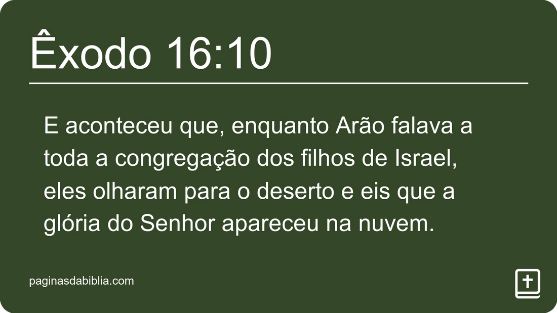 Êxodo 16:10