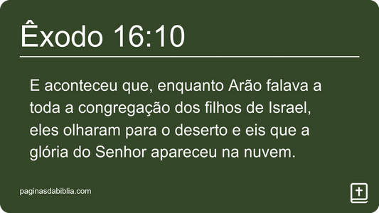 Êxodo 16:10