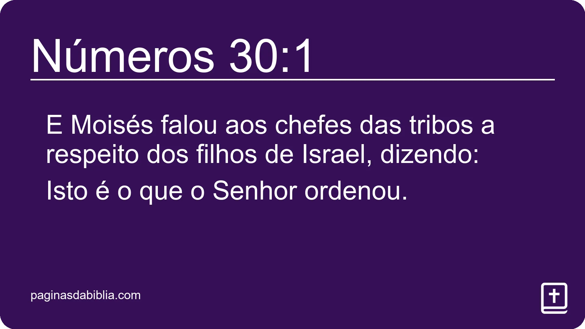 Números 30:1