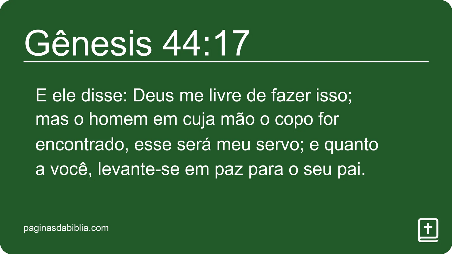 Gênesis 44:17