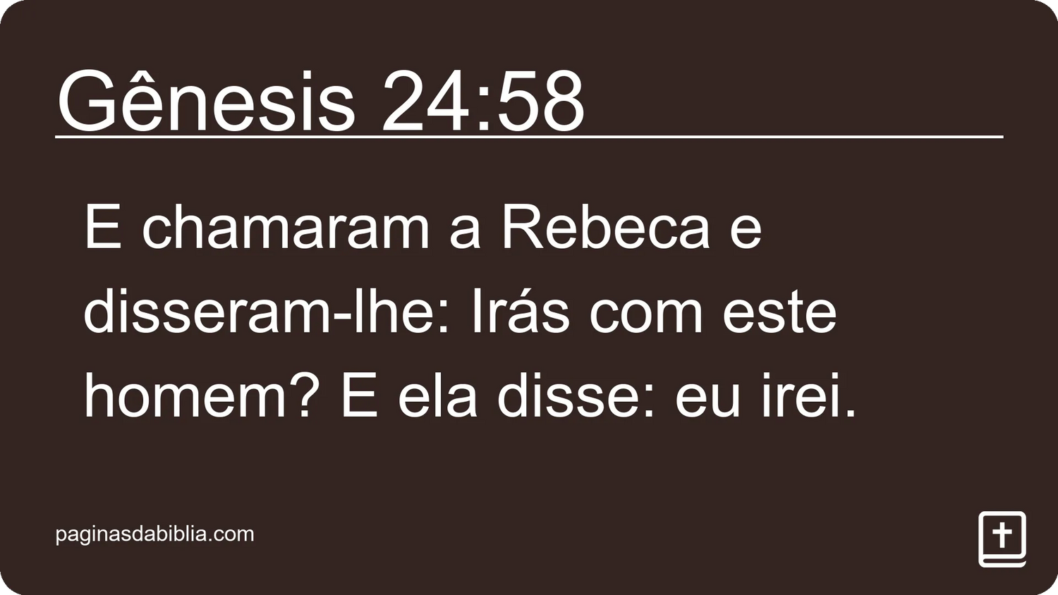 Gênesis 24:58