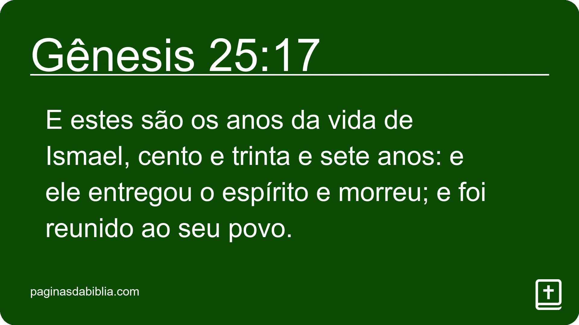 Gênesis 25:17