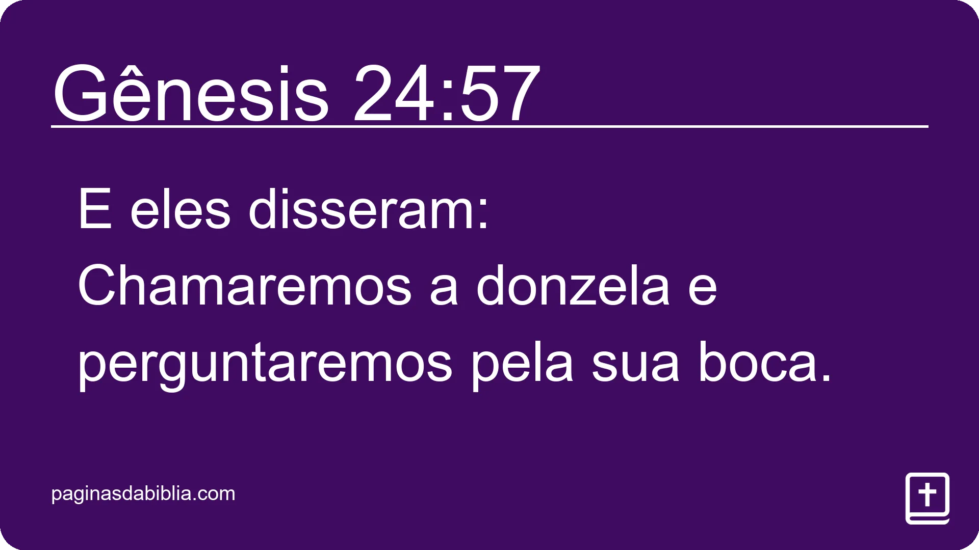 Gênesis 24:57