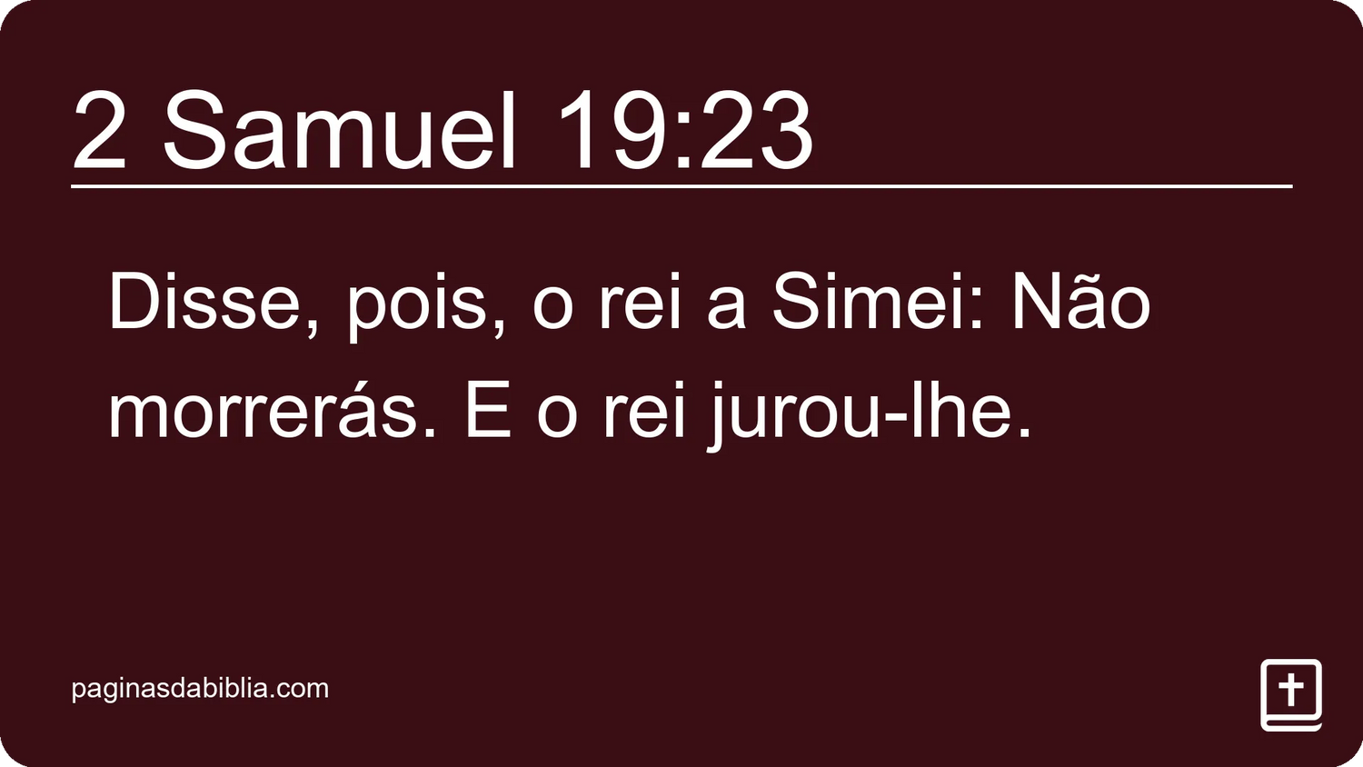 2 Samuel 19:23