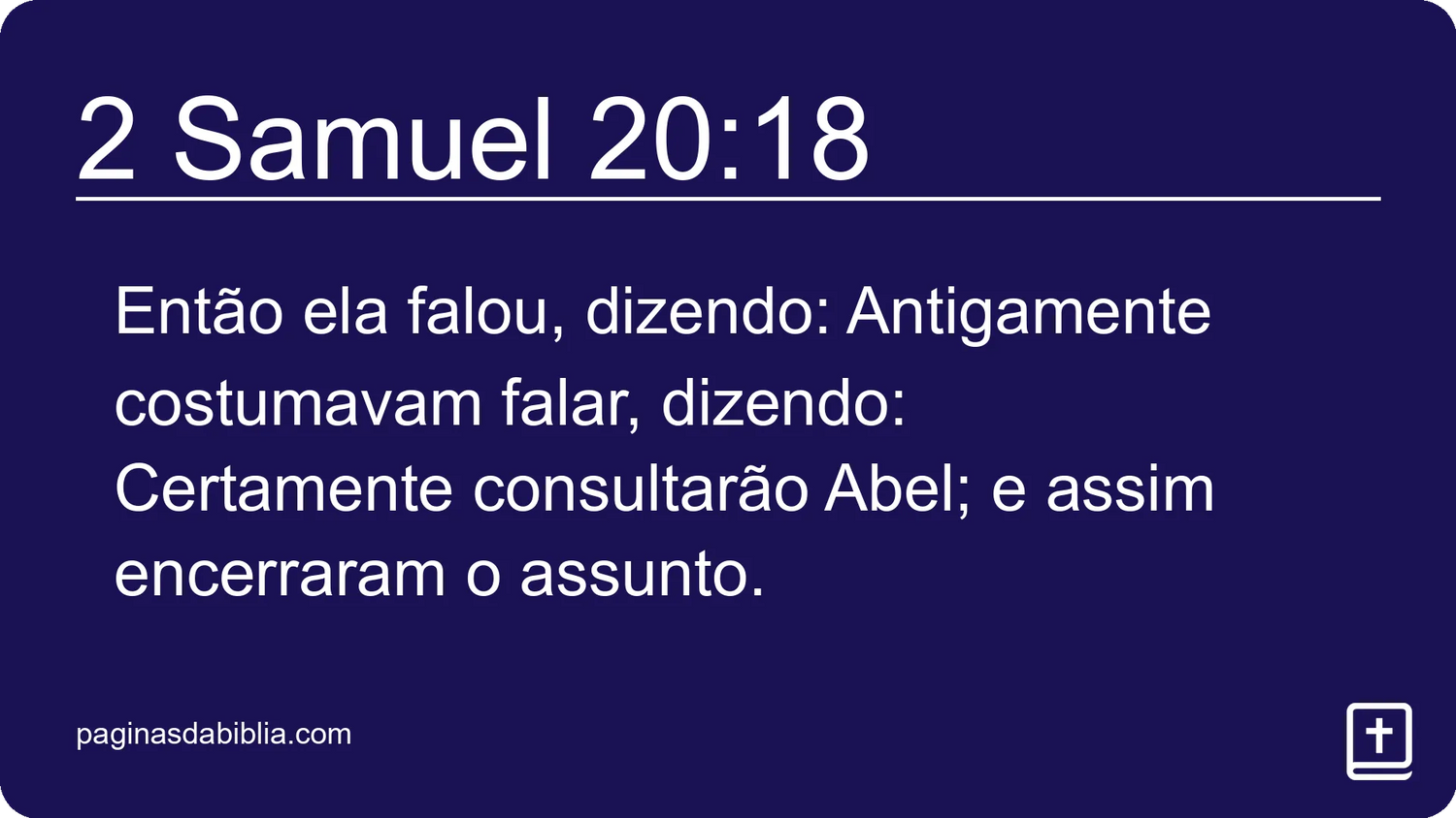 2 Samuel 20:18