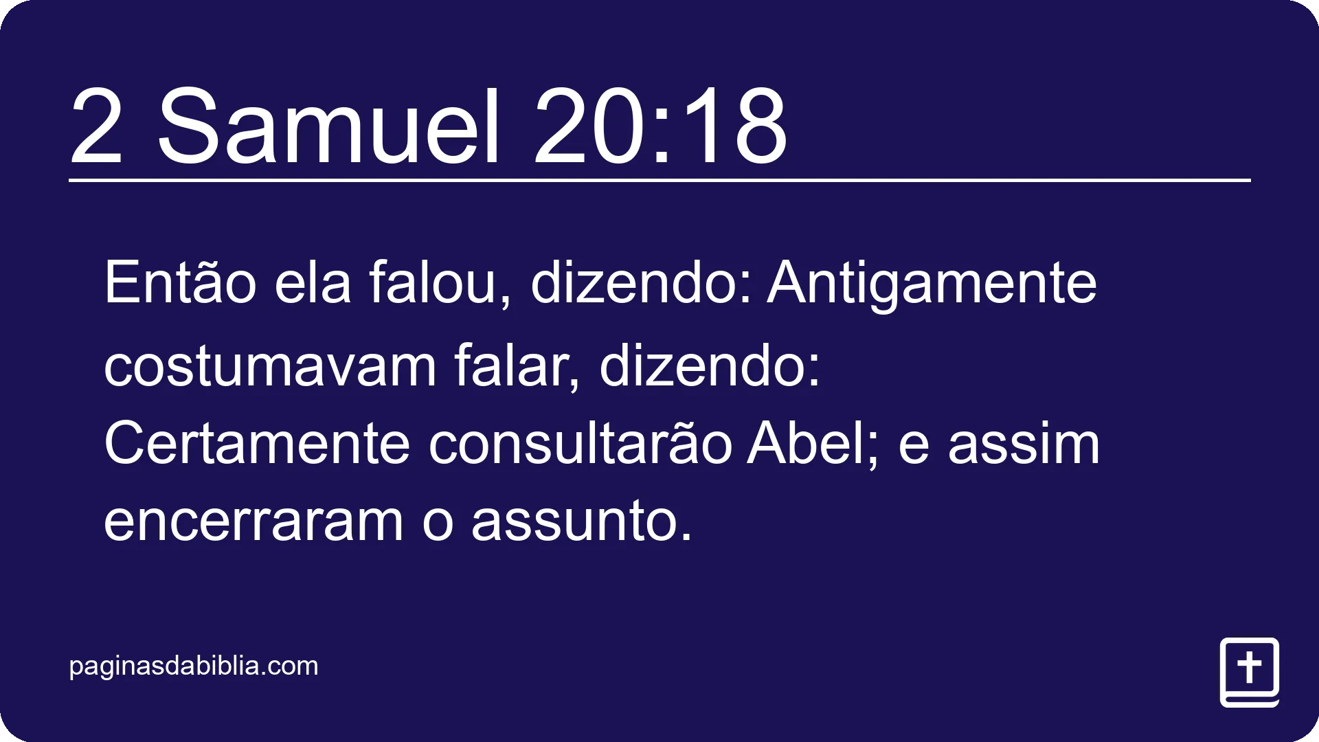 2 Samuel 20:18