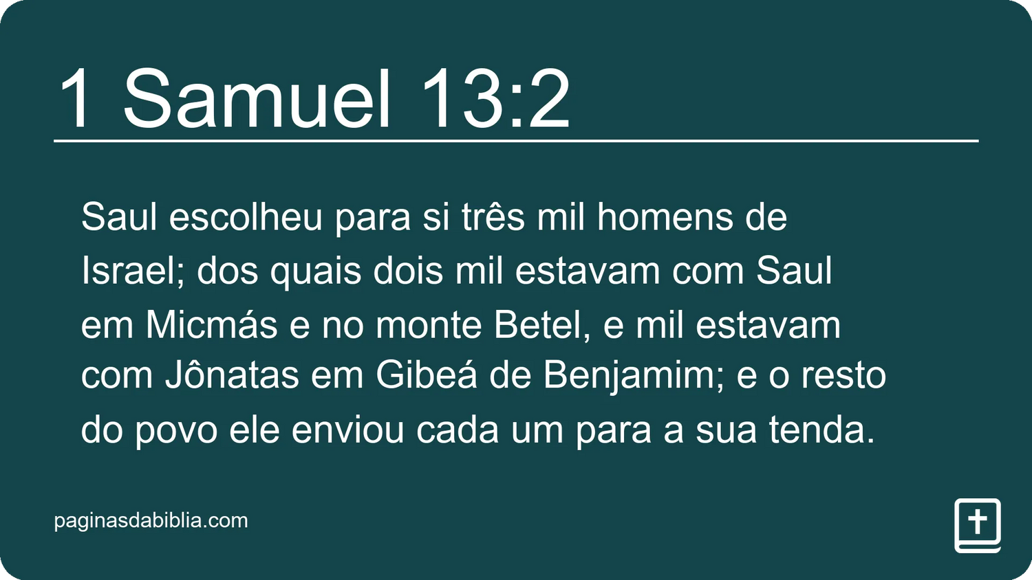 1 Samuel 13:2