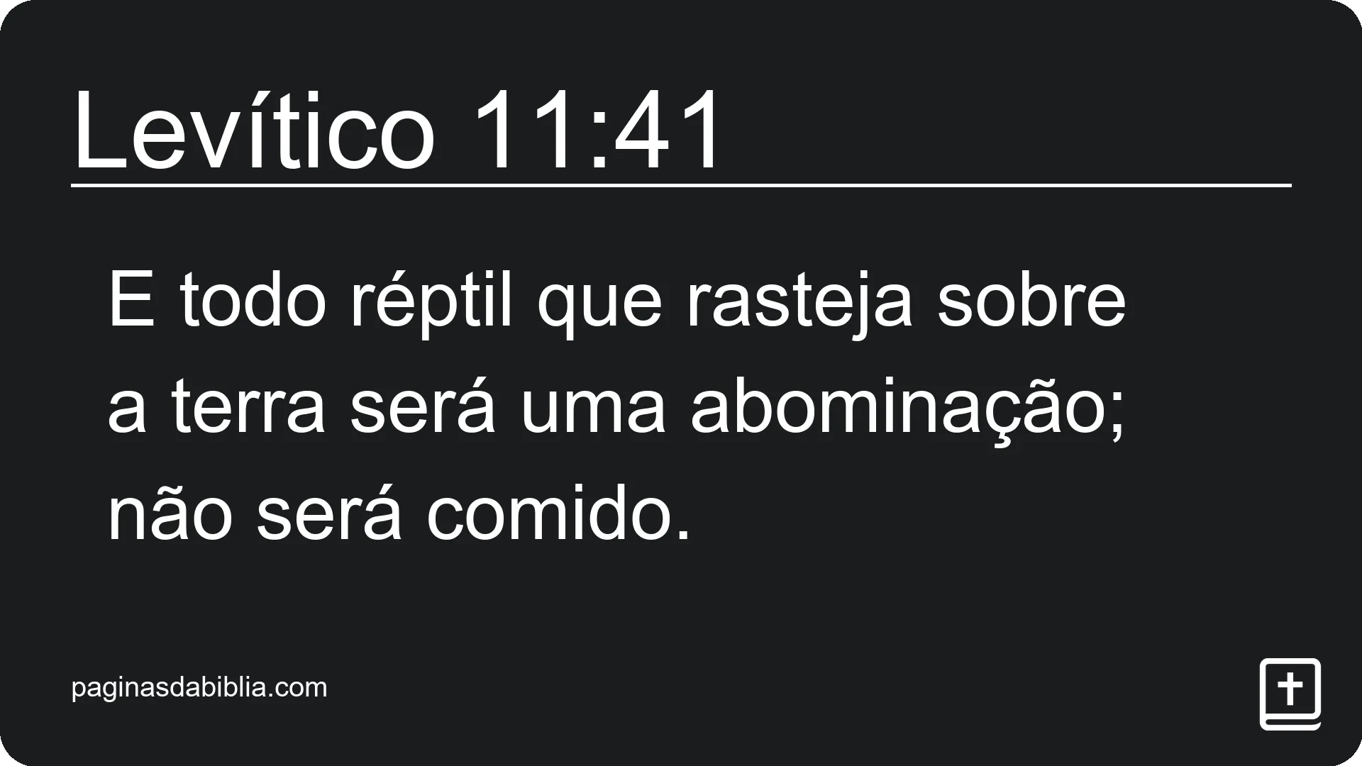 Levítico 11:41