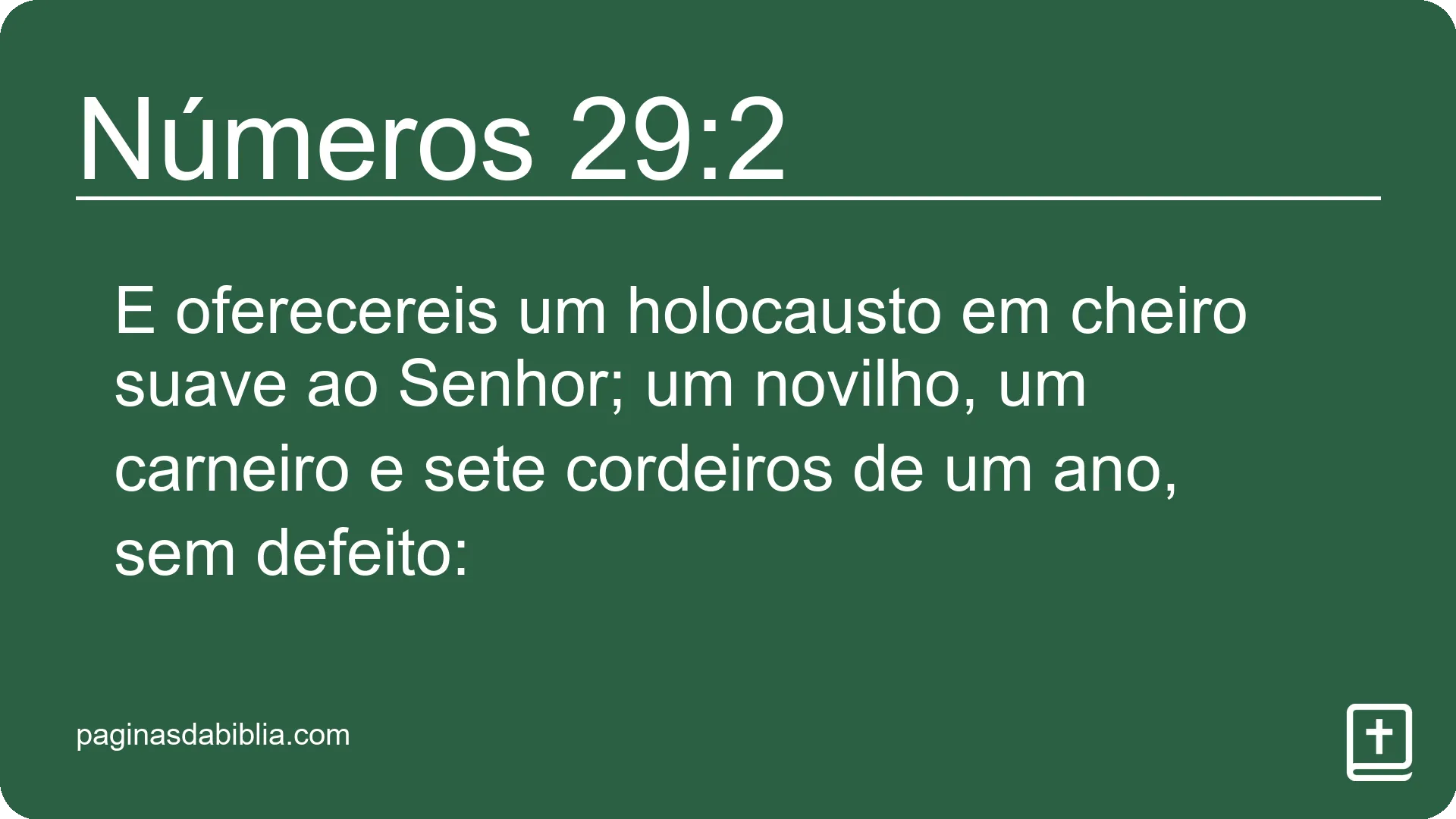 Números 29:2