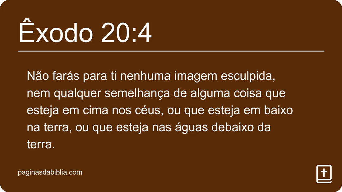 Êxodo 20:4