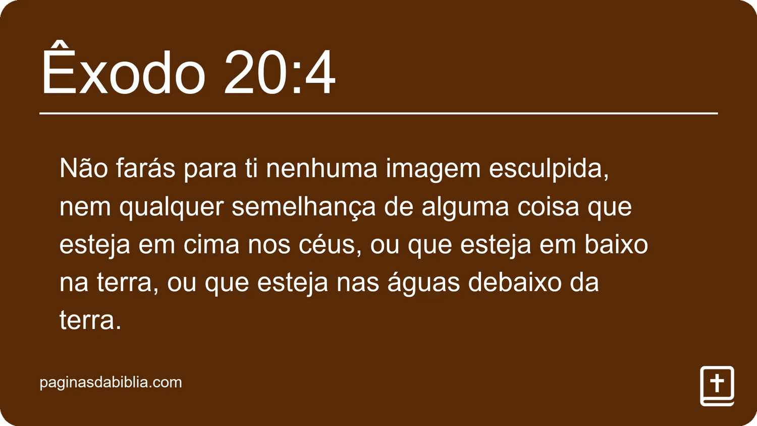 Êxodo 20:4