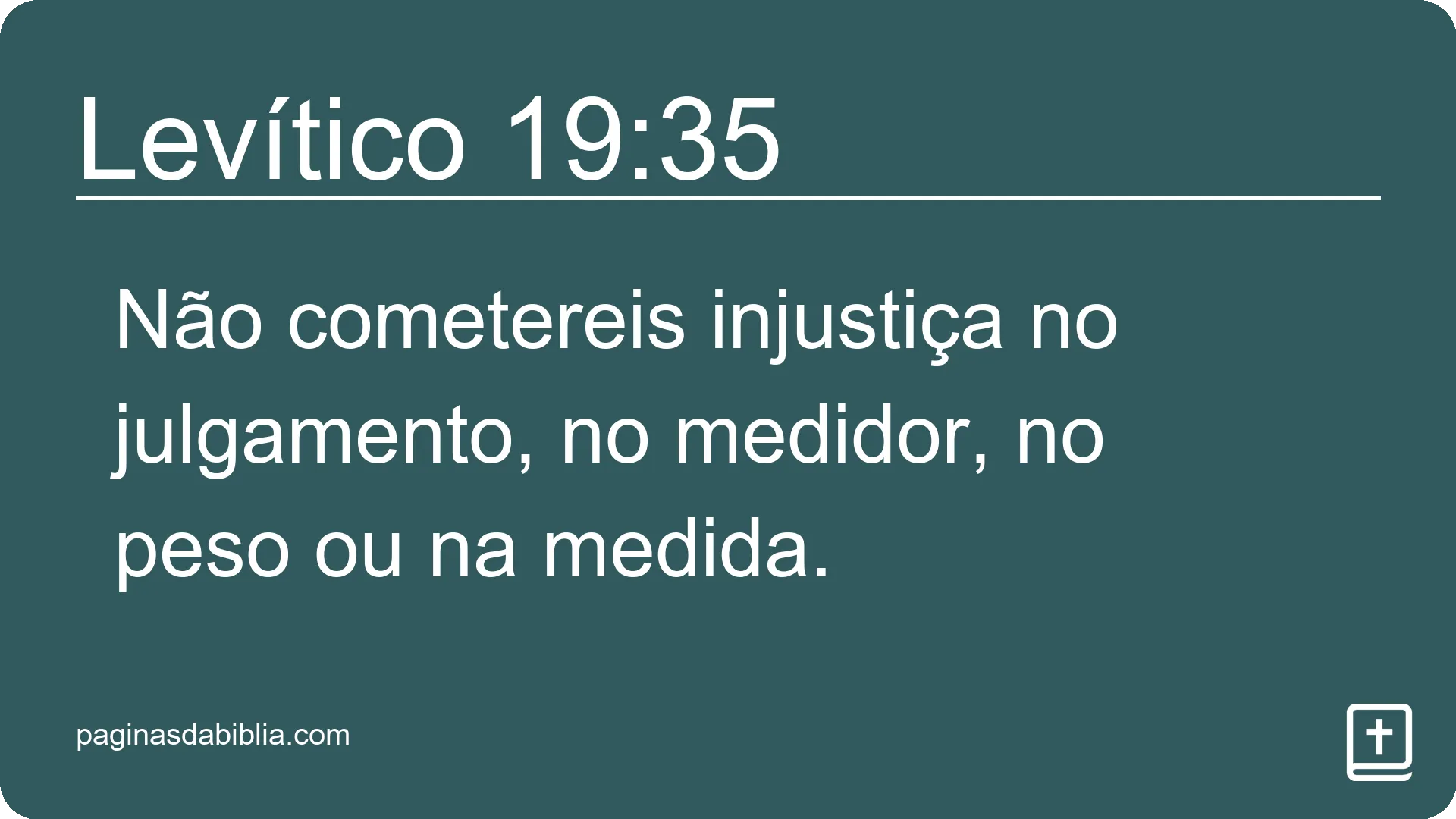 Levítico 19:35