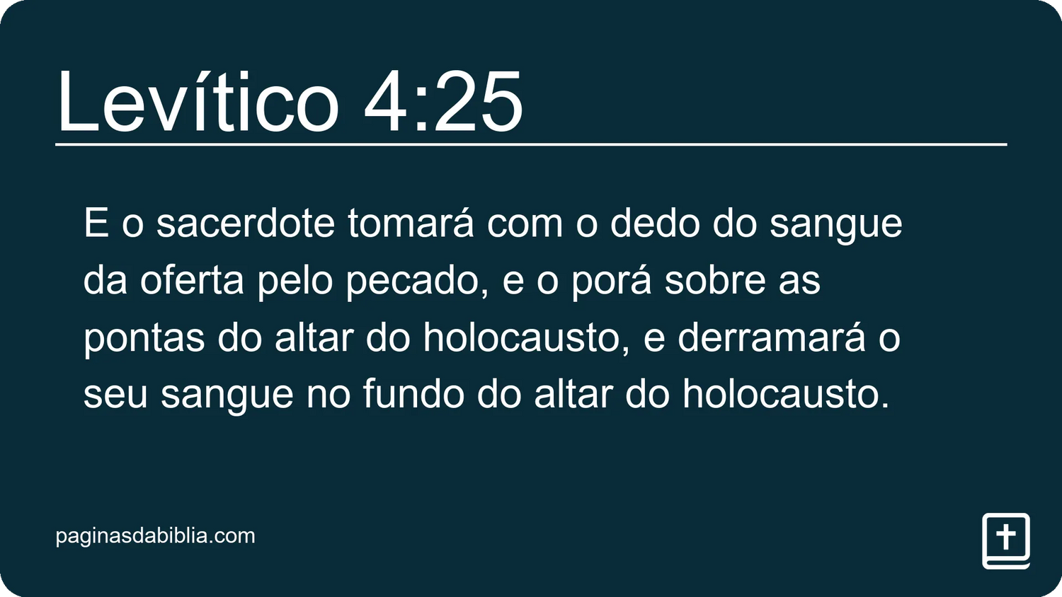 Levítico 4:25