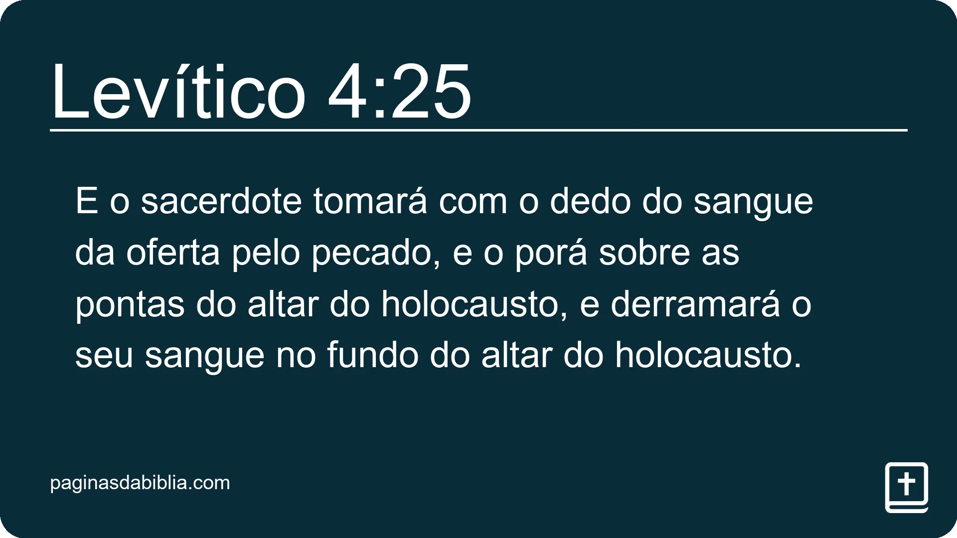 Levítico 4:25