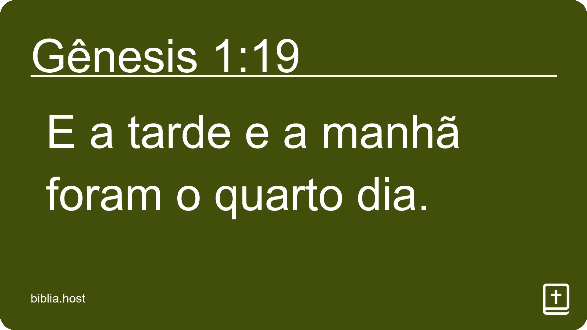 Gênesis 1:19