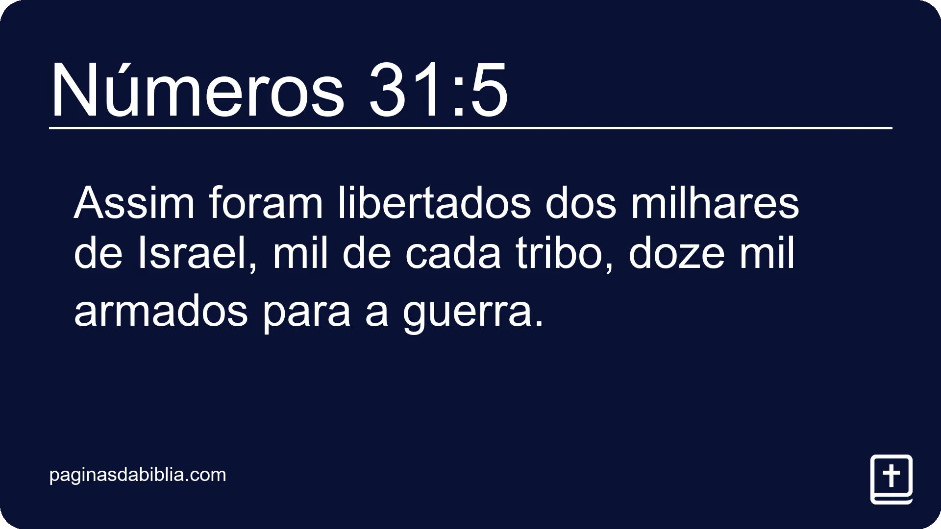 Números 31:5