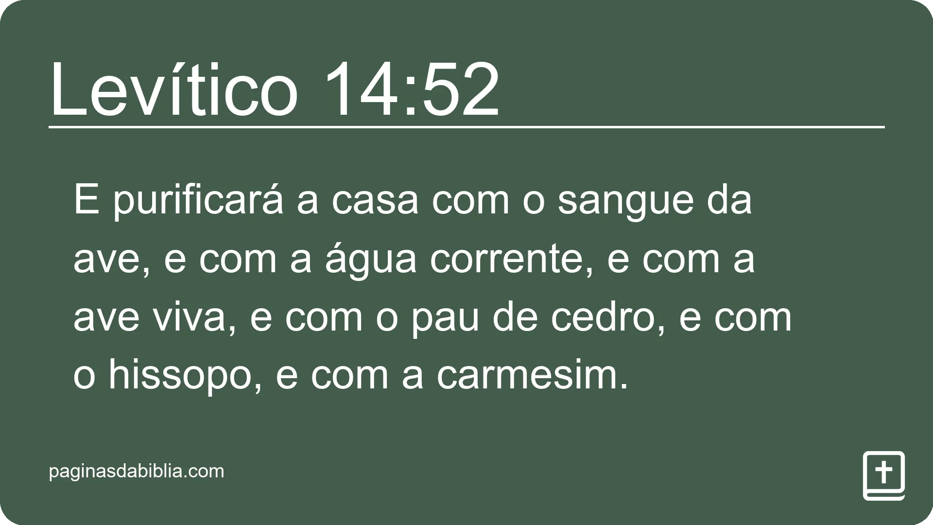 Levítico 14:52