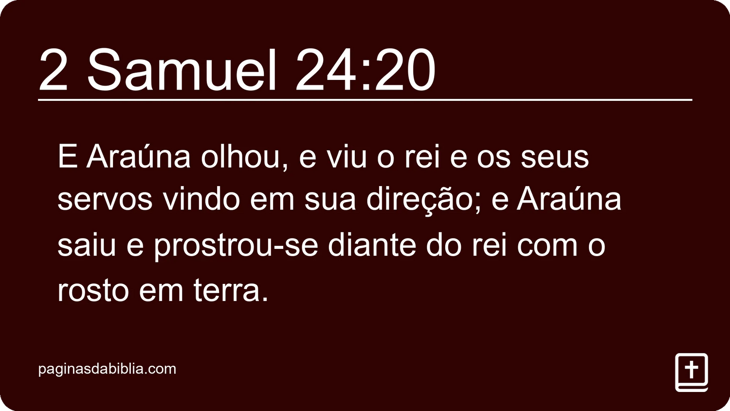 2 Samuel 24:20