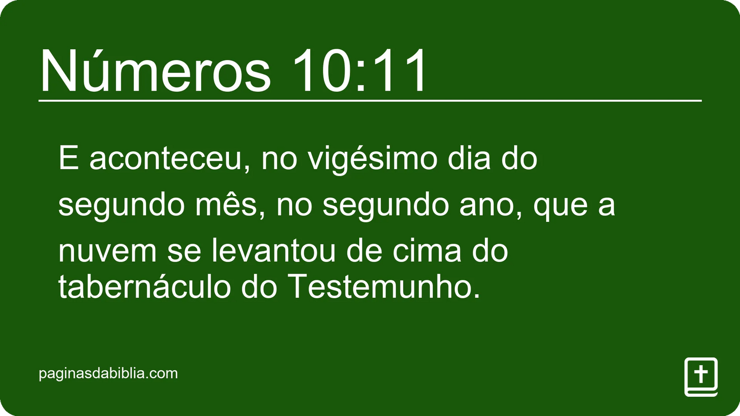 Números 10:11