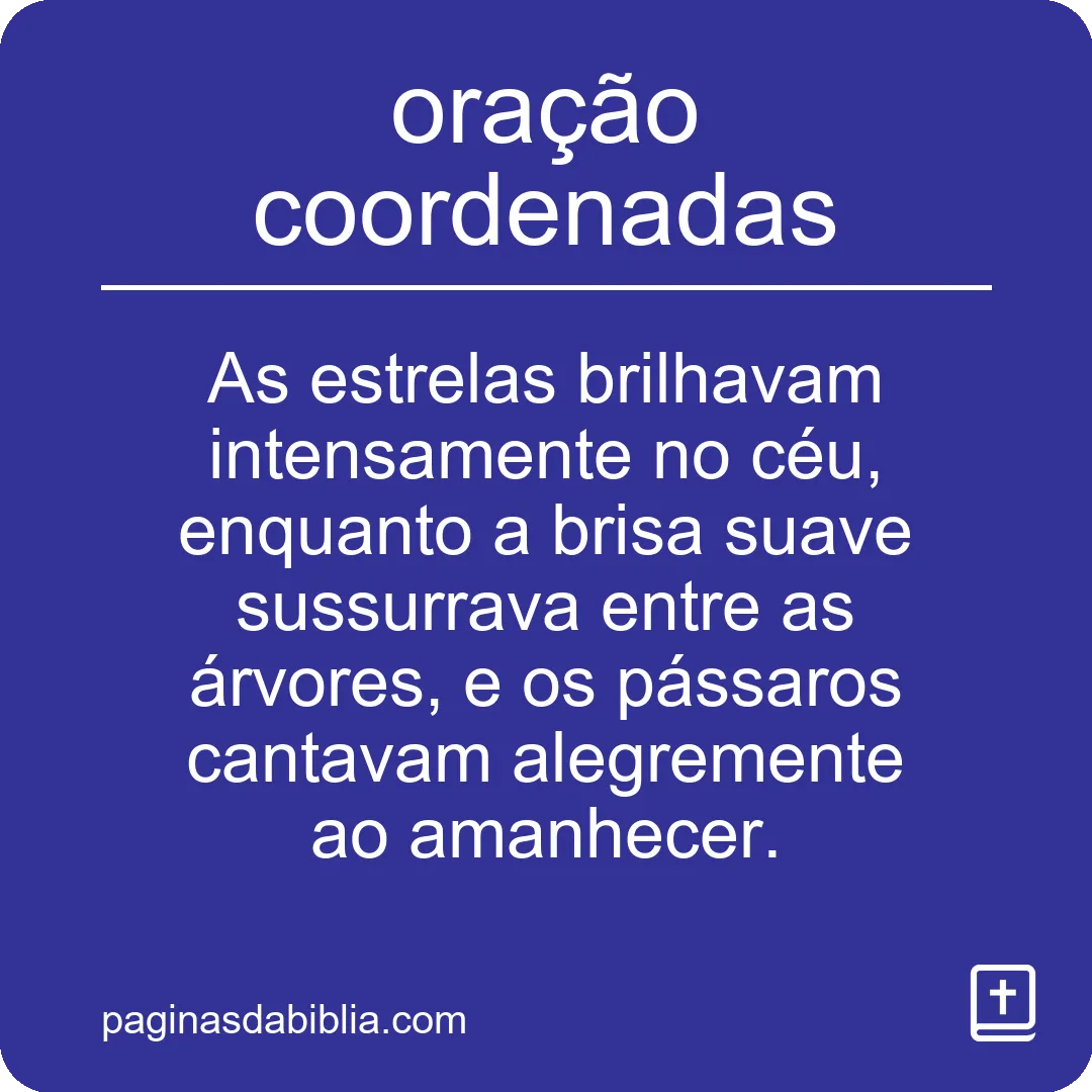 oração coordenadas