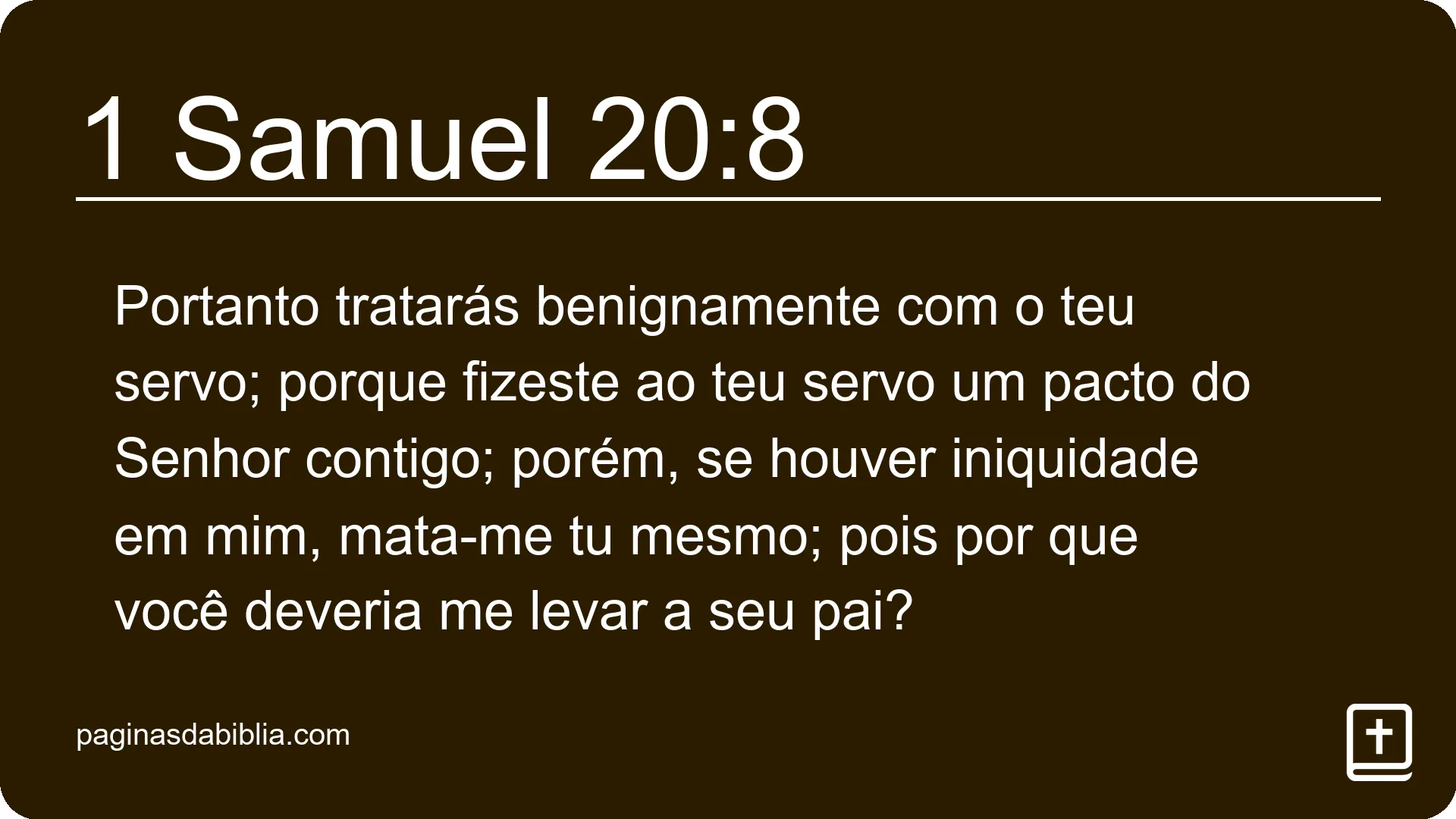 1 Samuel 20:8