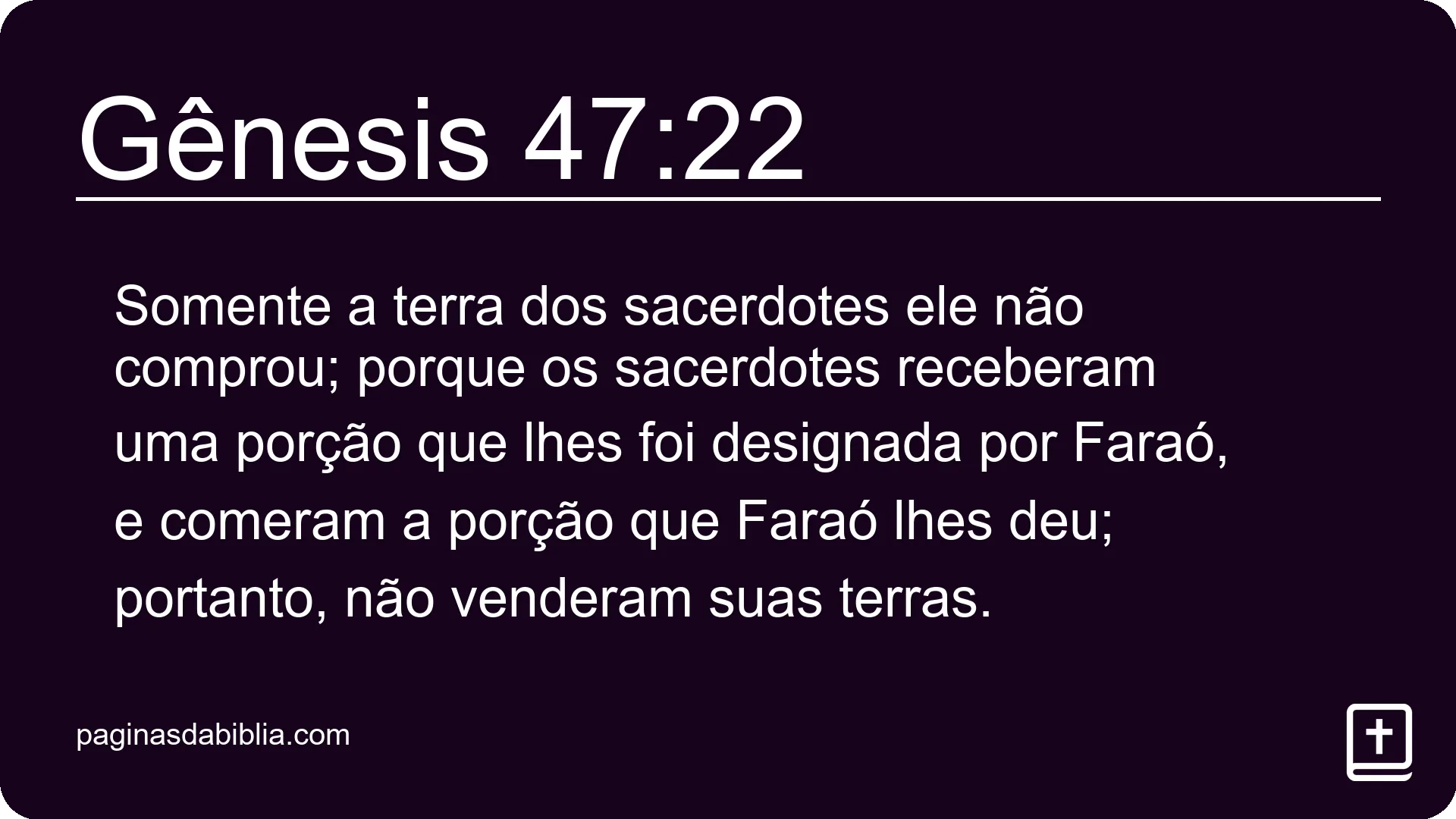 Gênesis 47:22