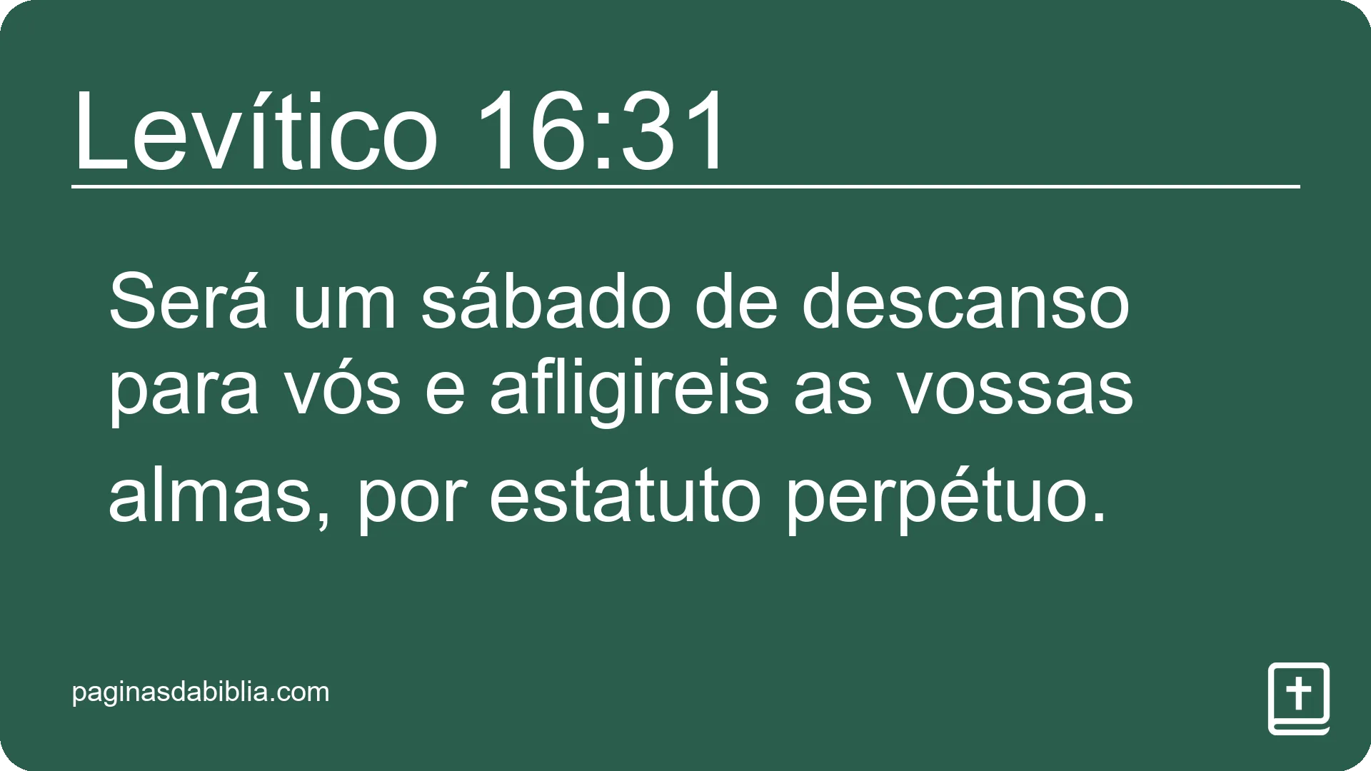 Levítico 16:31