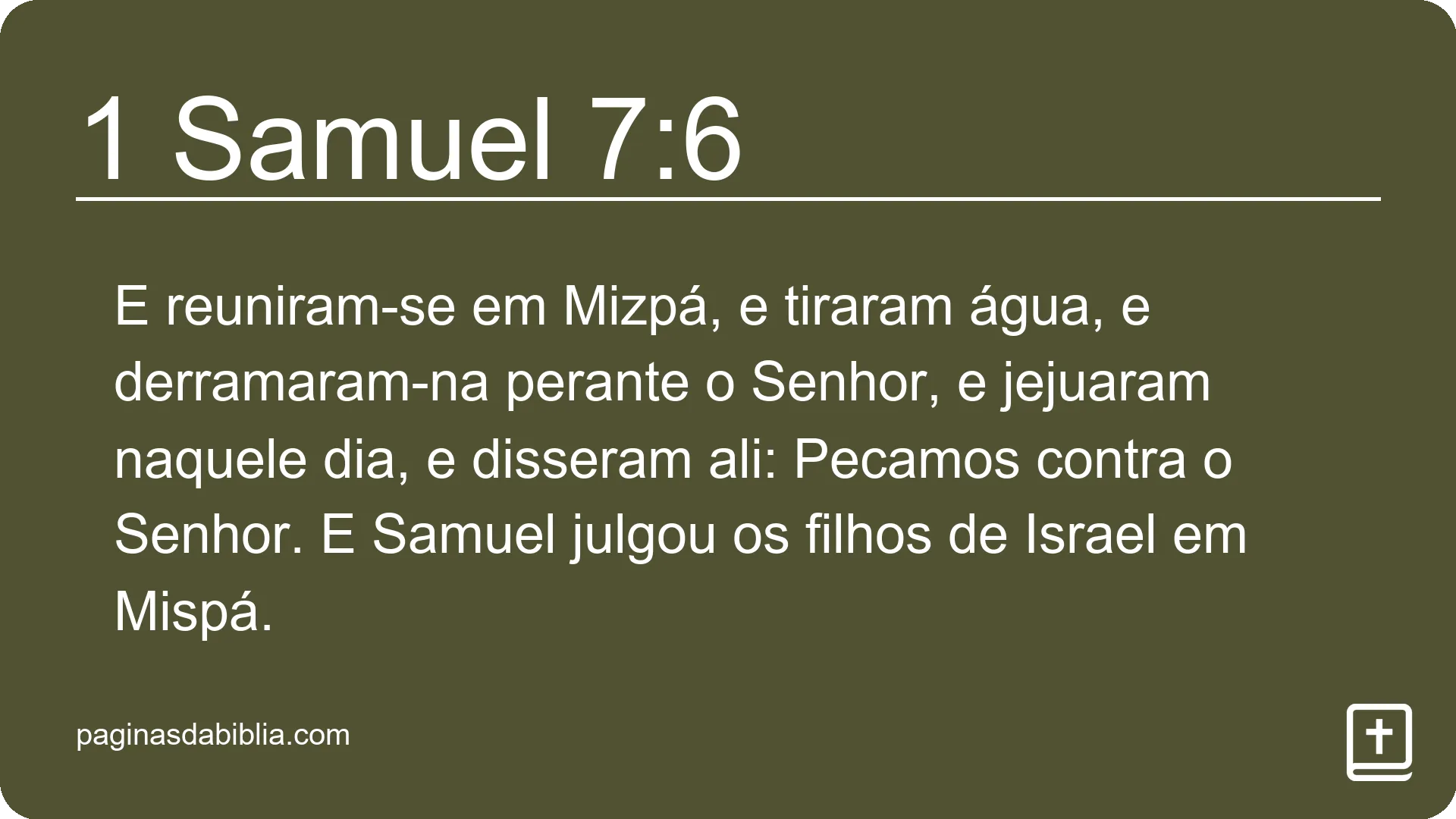 1 Samuel 7:6