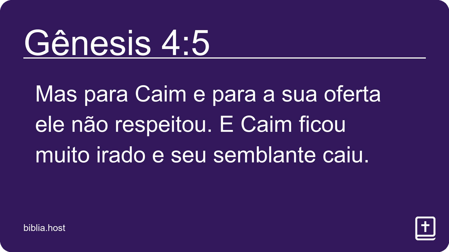 Gênesis 4:5