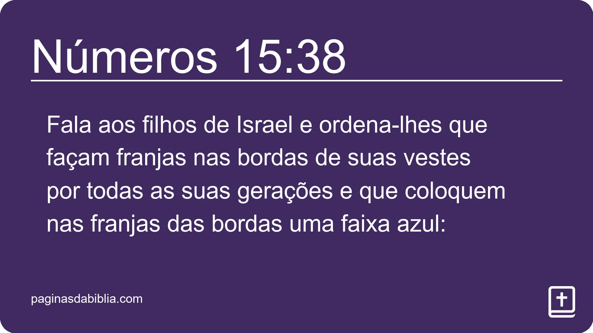 Números 15:38