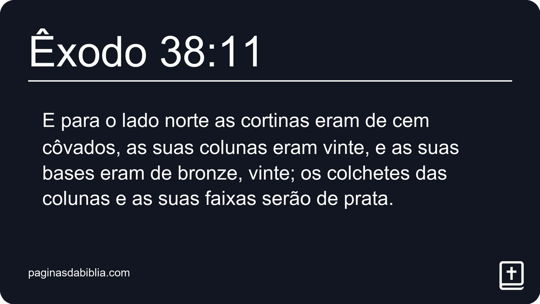 Êxodo 38:11