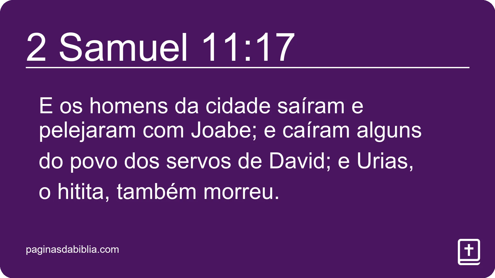 2 Samuel 11:17