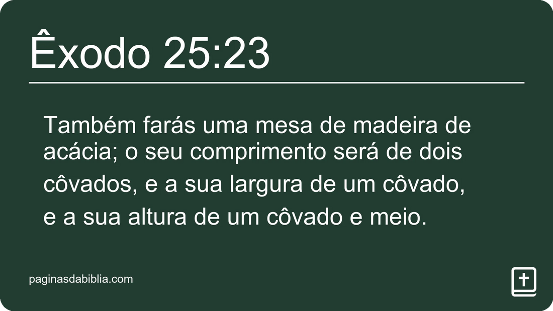 Êxodo 25:23