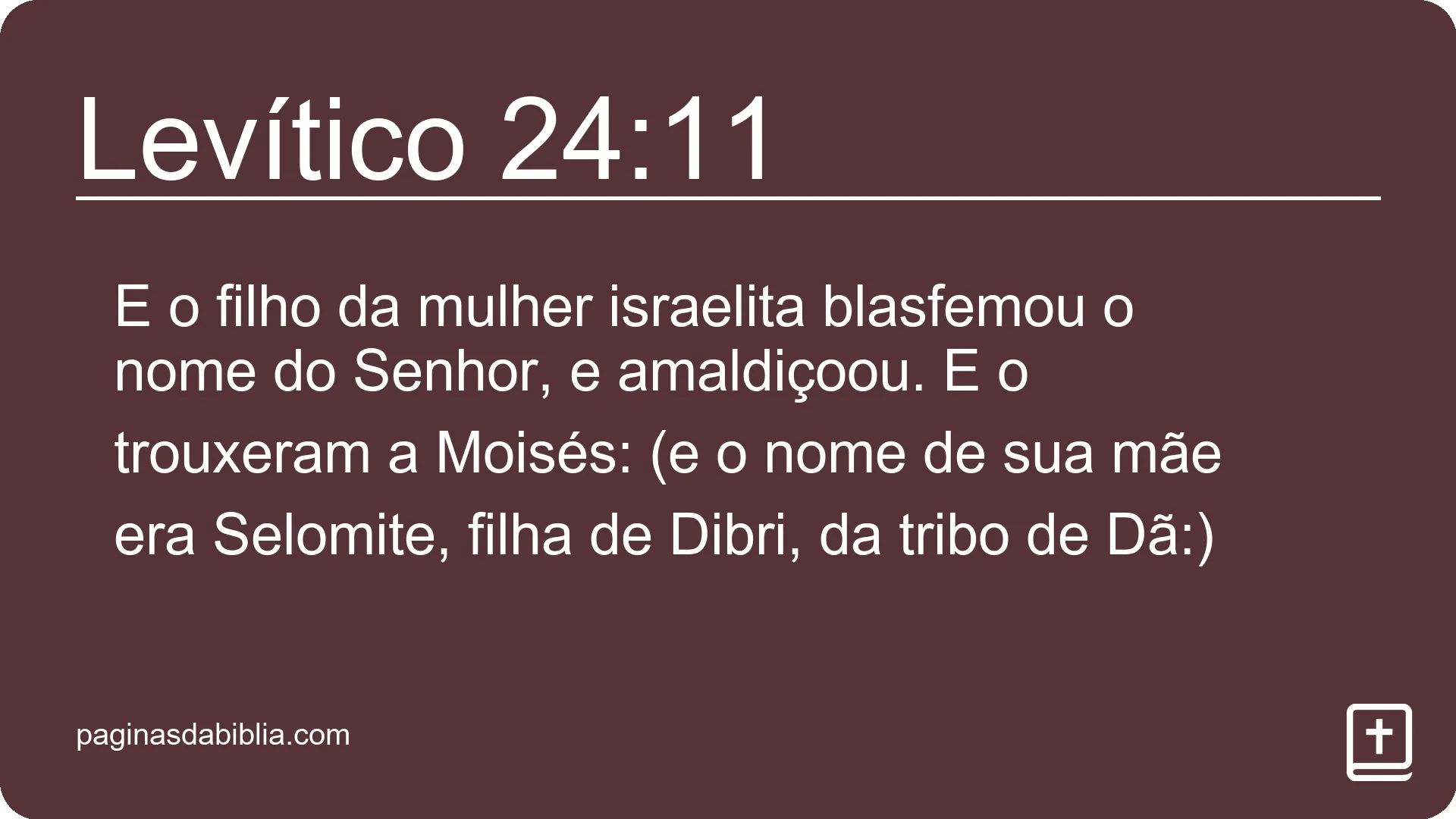 Levítico 24:11