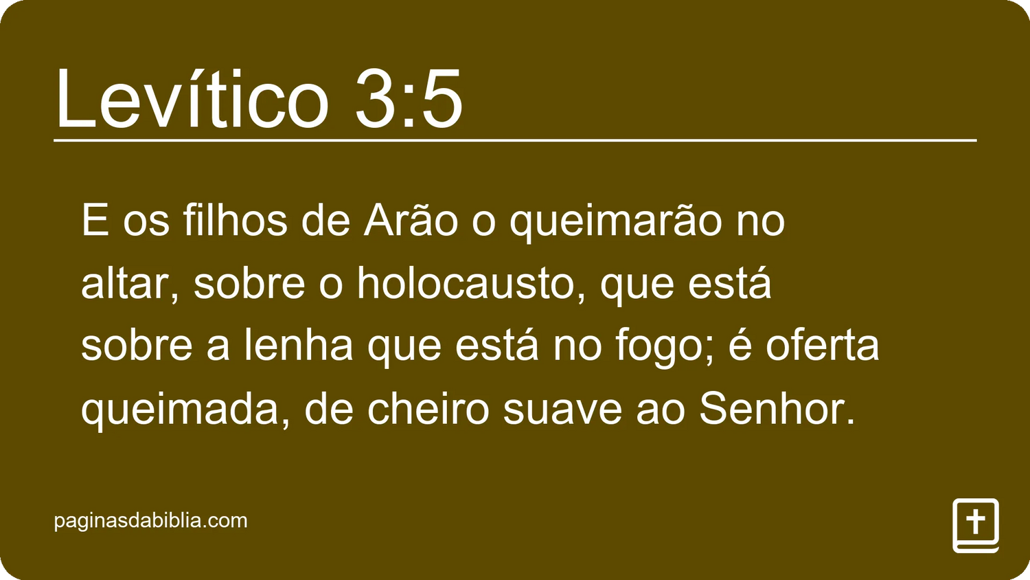 Levítico 3:5