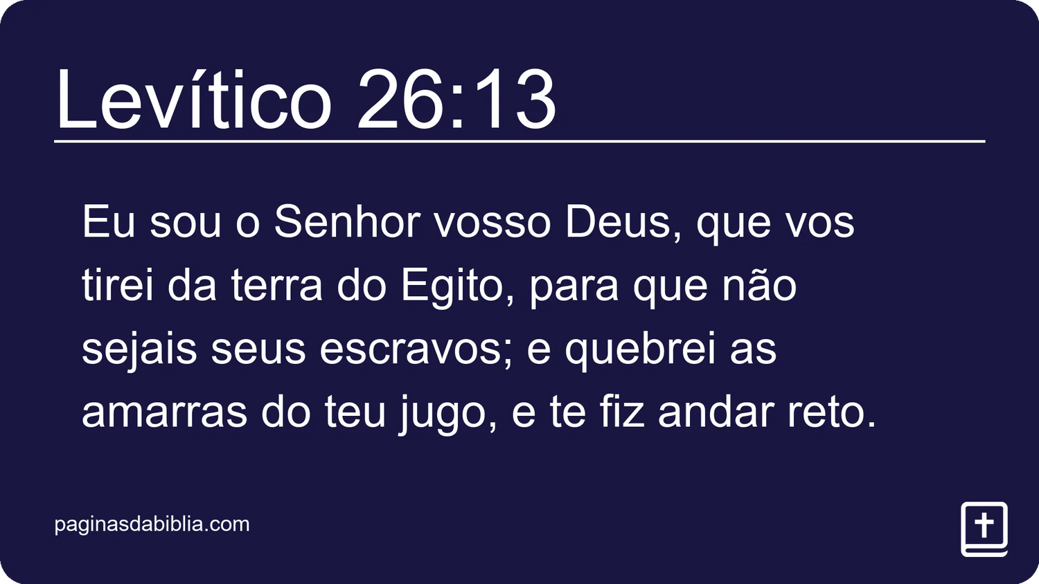 Levítico 26:13