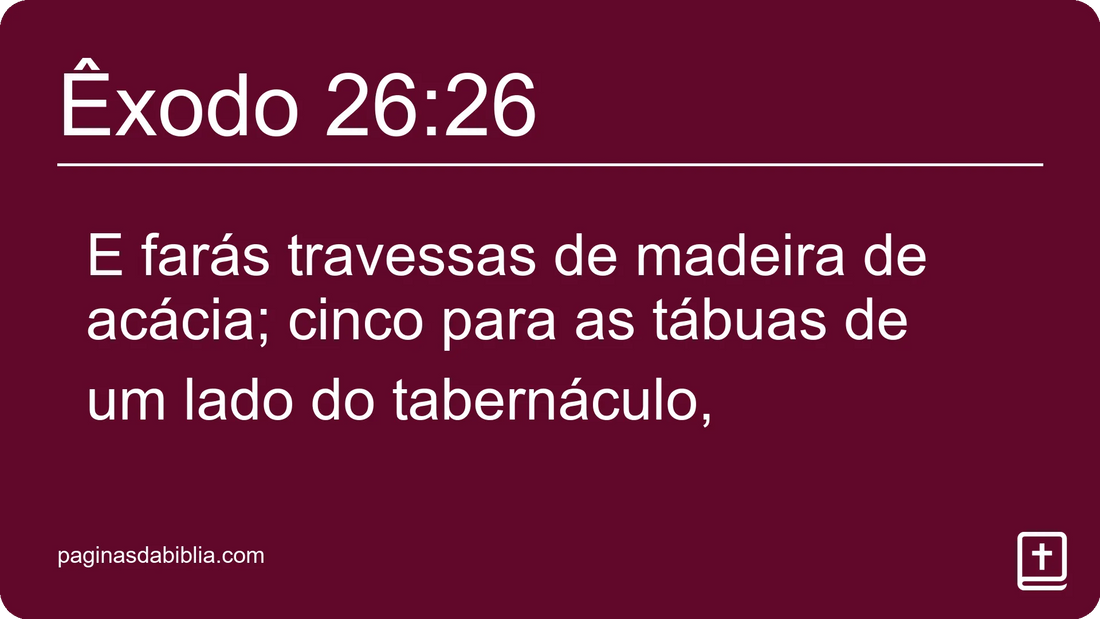 Êxodo 26:26