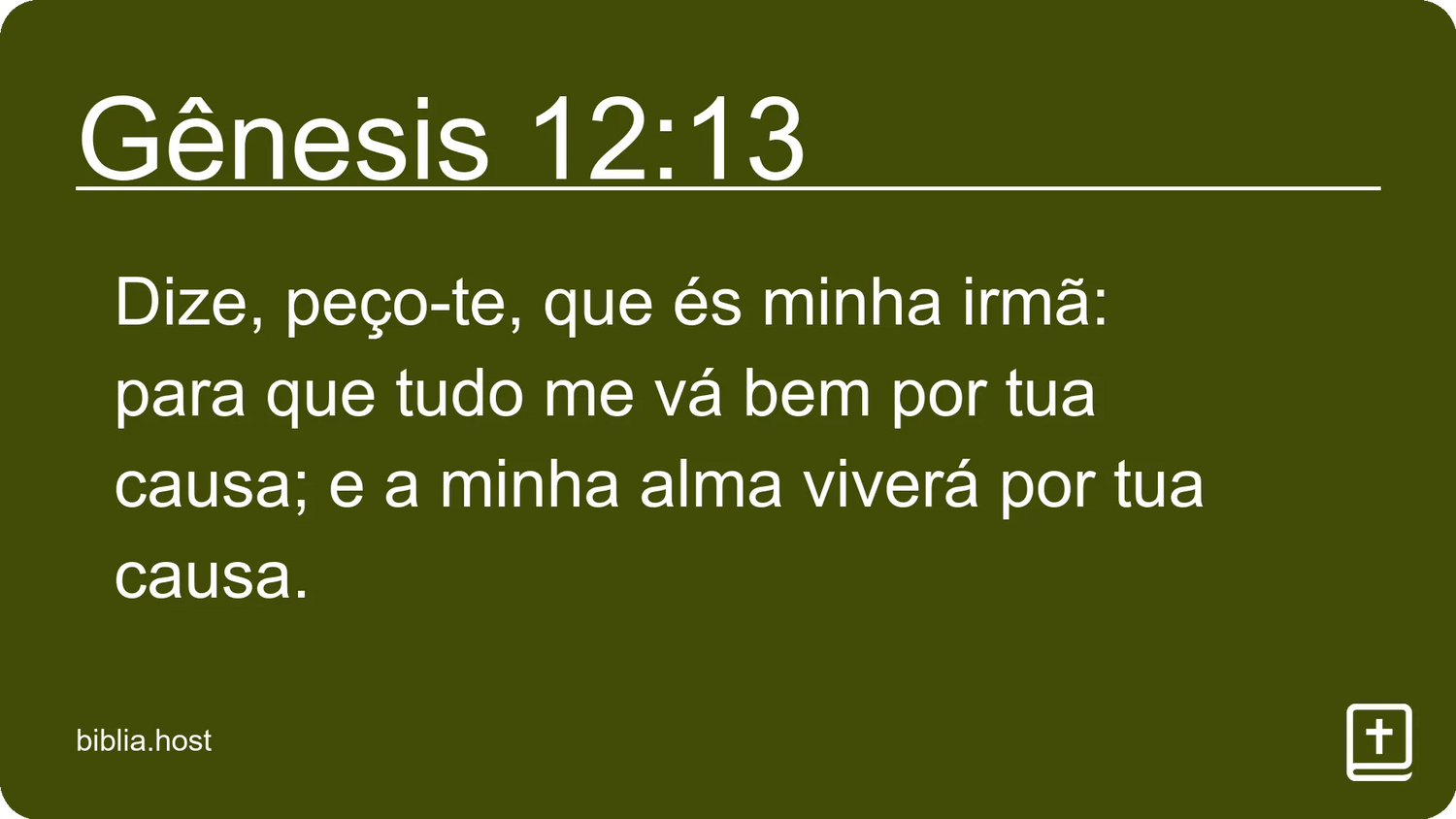 Gênesis 12:13