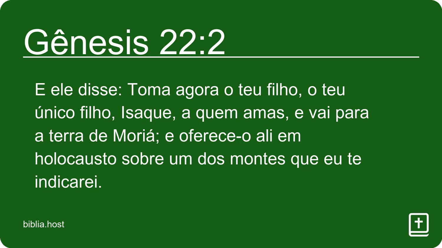 Gênesis 22:2