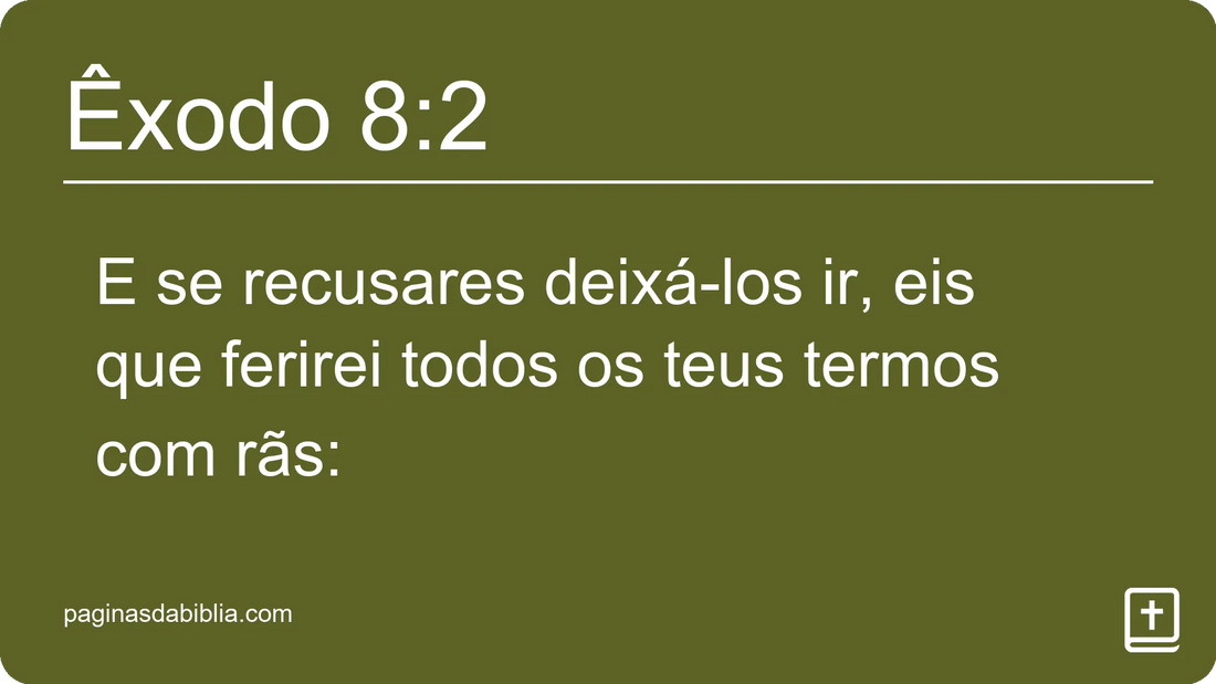 Êxodo 8:2