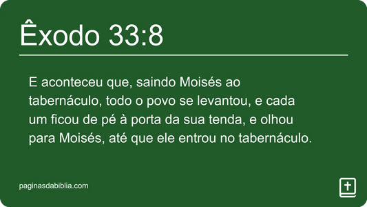 Êxodo 33:8