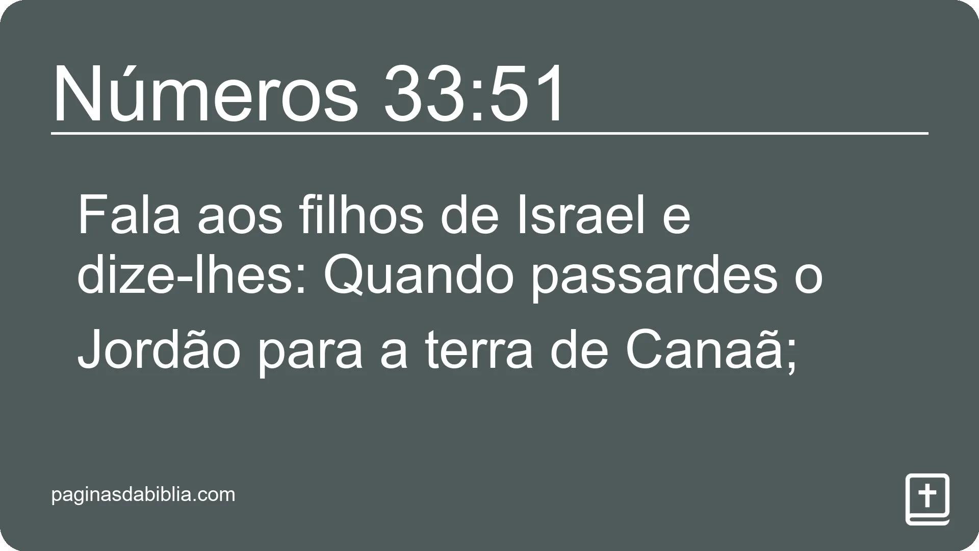 Números 33:51