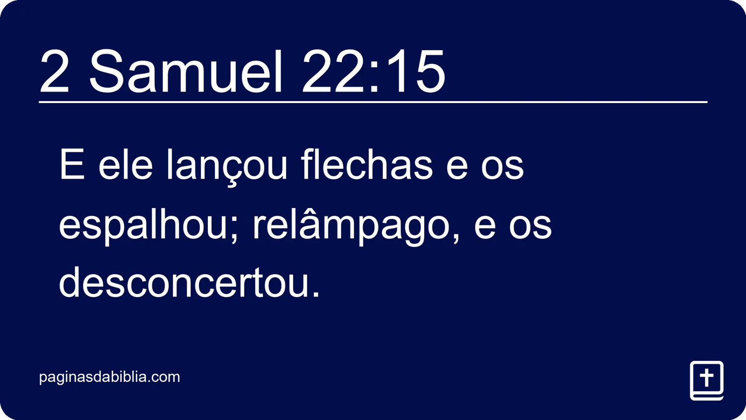 2 Samuel 22:15