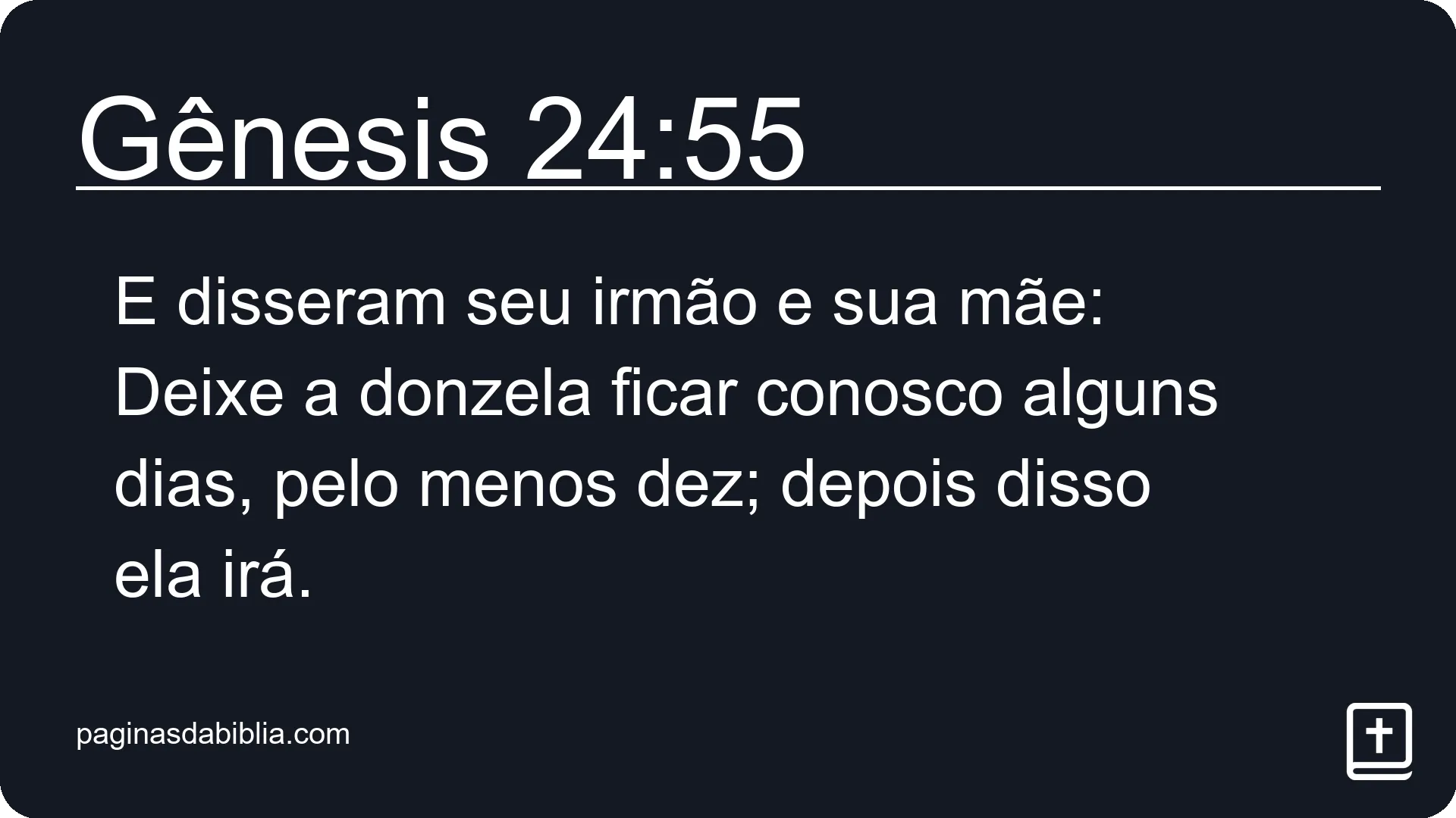 Gênesis 24:55