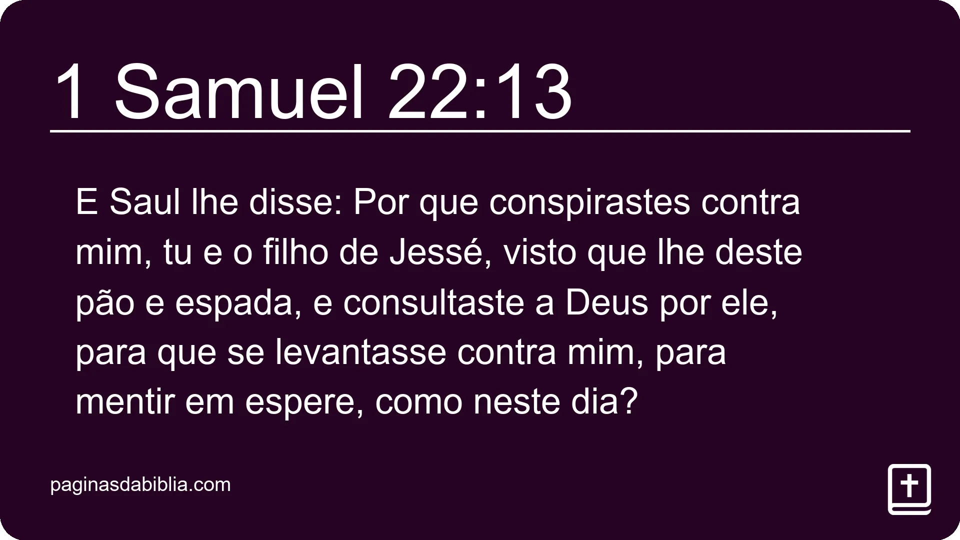 1 Samuel 22:13