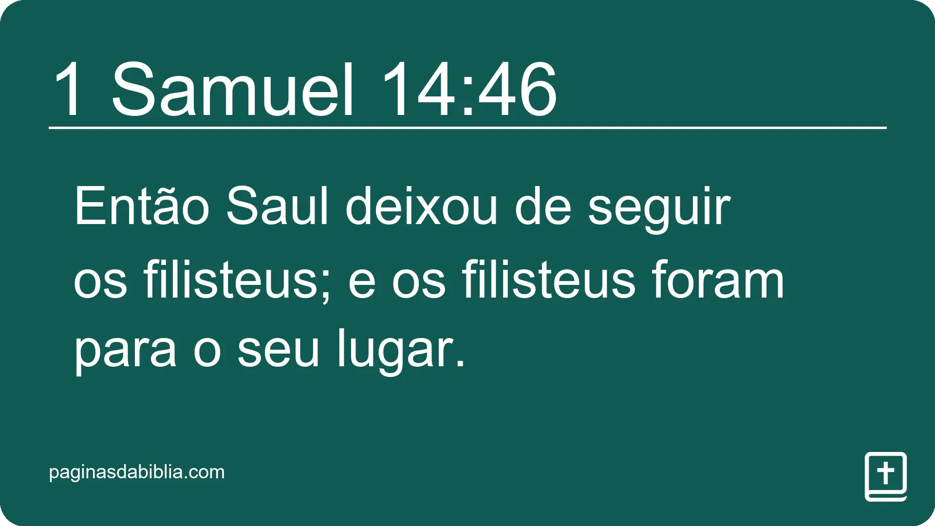 1 Samuel 14:46