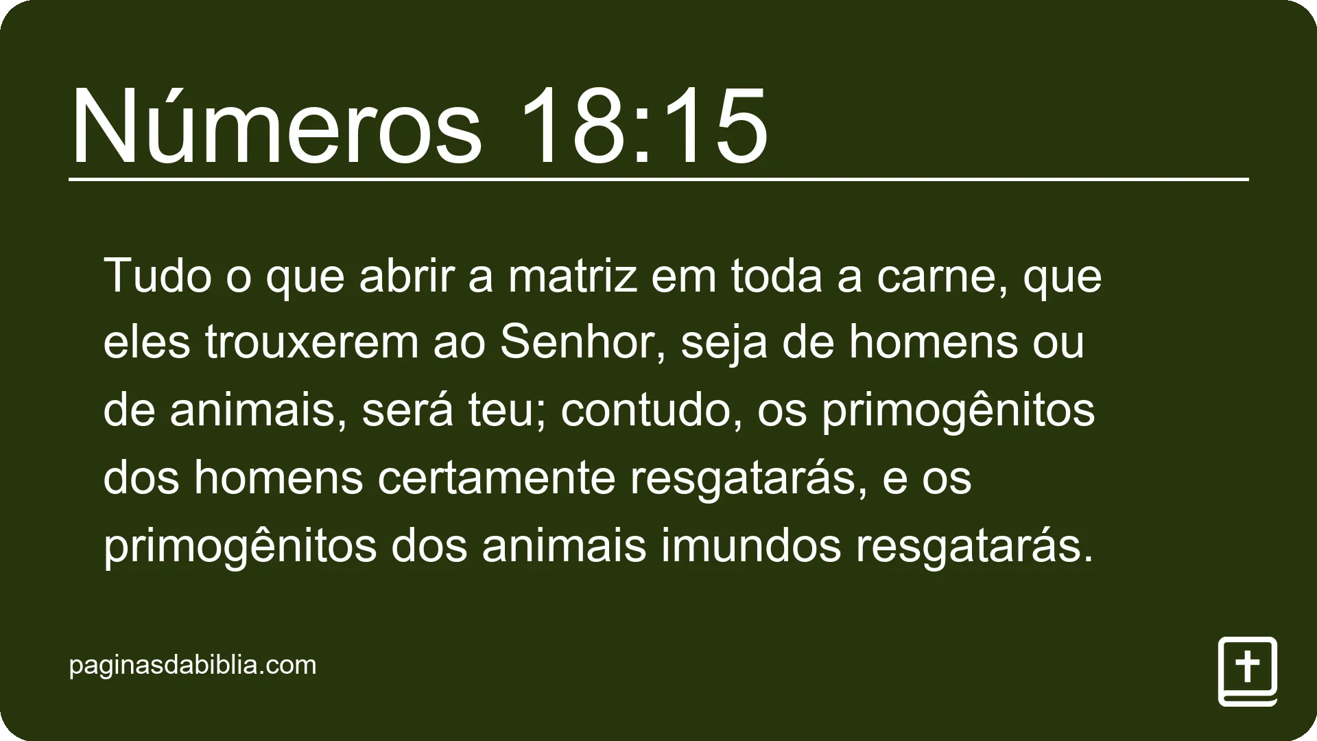 Números 18:15